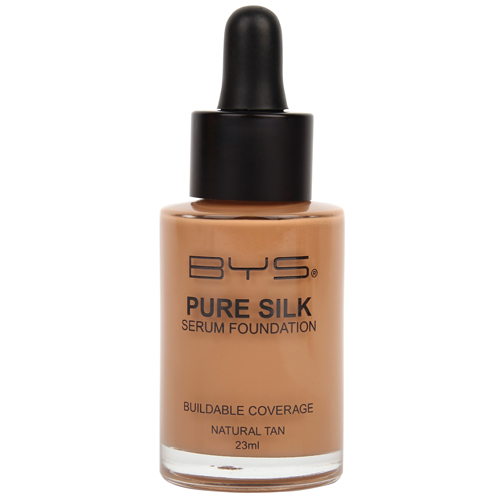 Pure Silk Serum Foundation Natural Tan - BYS Cosmetics
