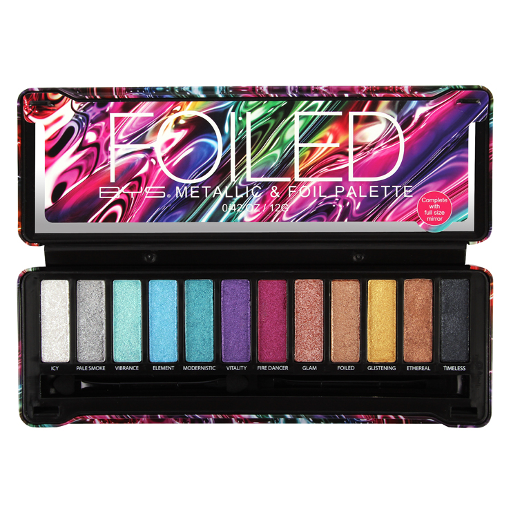 Foiled 12pc Eyeshadow Palette | BYS Cosmetics