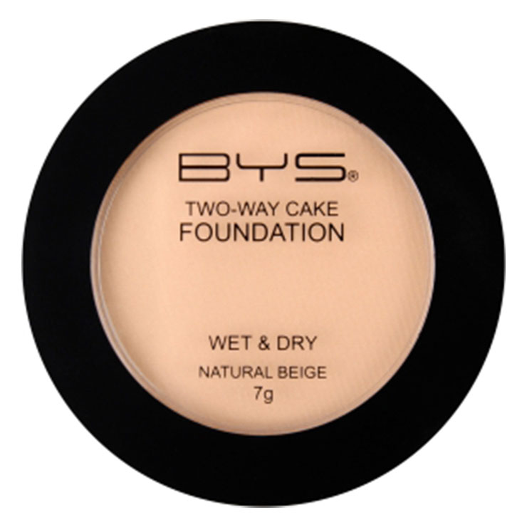 reaktion fusion personale Two Way Cake Foundation Natural Beige - BYS Cosmetics
