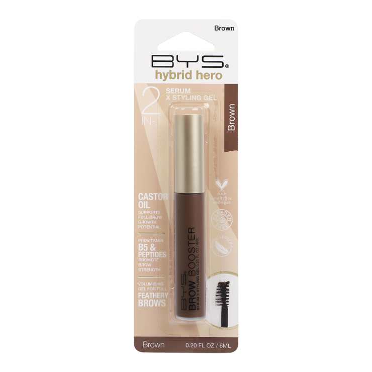 BYS Hybrid Hero Brow Booster Serum + Styling Gel in Brown